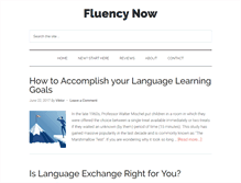 Tablet Screenshot of fluencynow.com